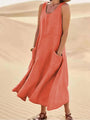 Leinenkleid mit Taschen - Lina