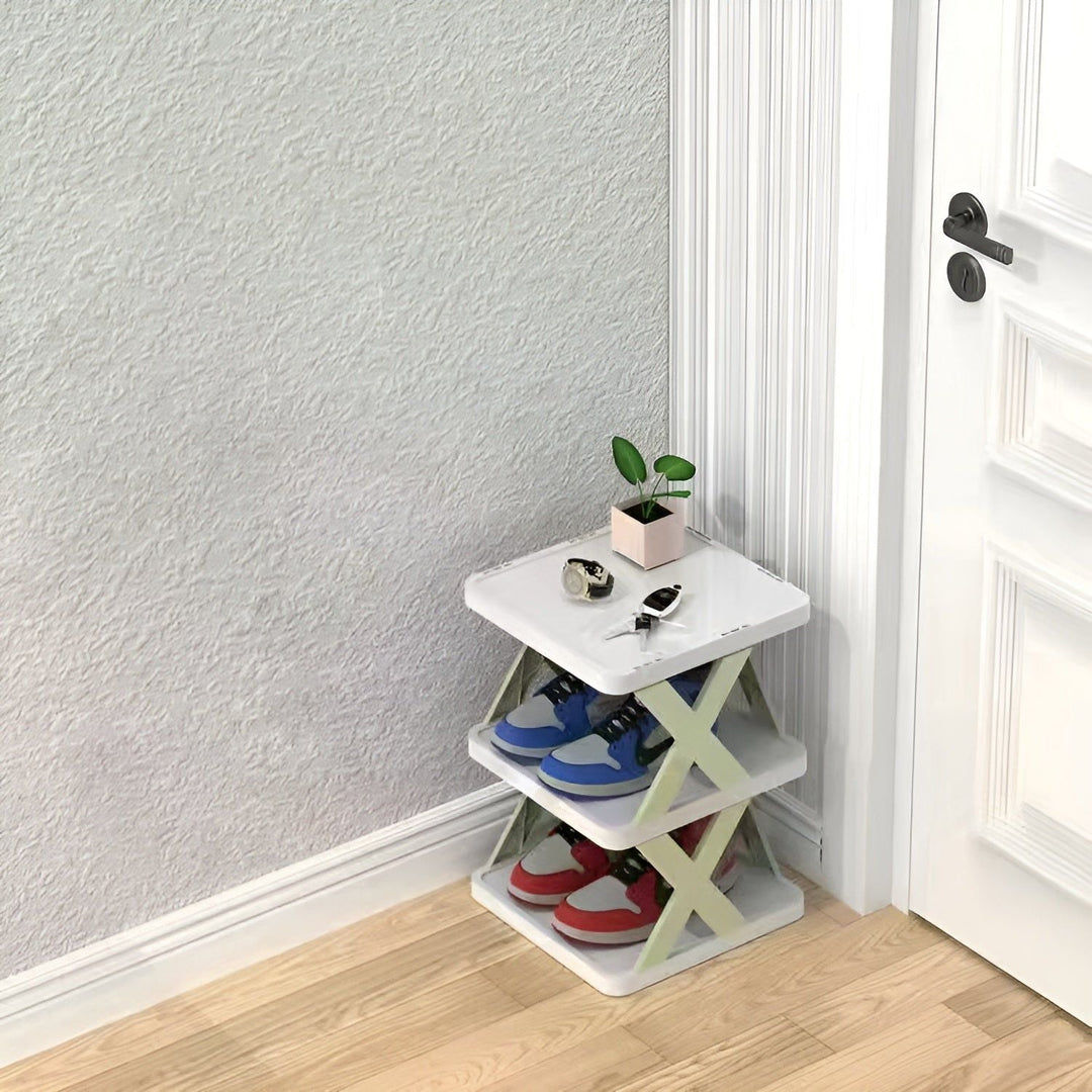 Multifunktionales und faltbares Schuhregal - SpaceSaver