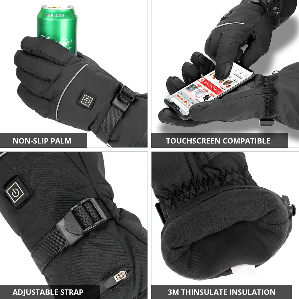 Beheizbare wasserdichte Handschuhe mit rutschfestem Griff - Jasper