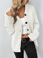 Gestrickte Strickjacke mit Kapuze - Mila
