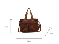 Trendige Cord-Schultertasche - VelvetVogue