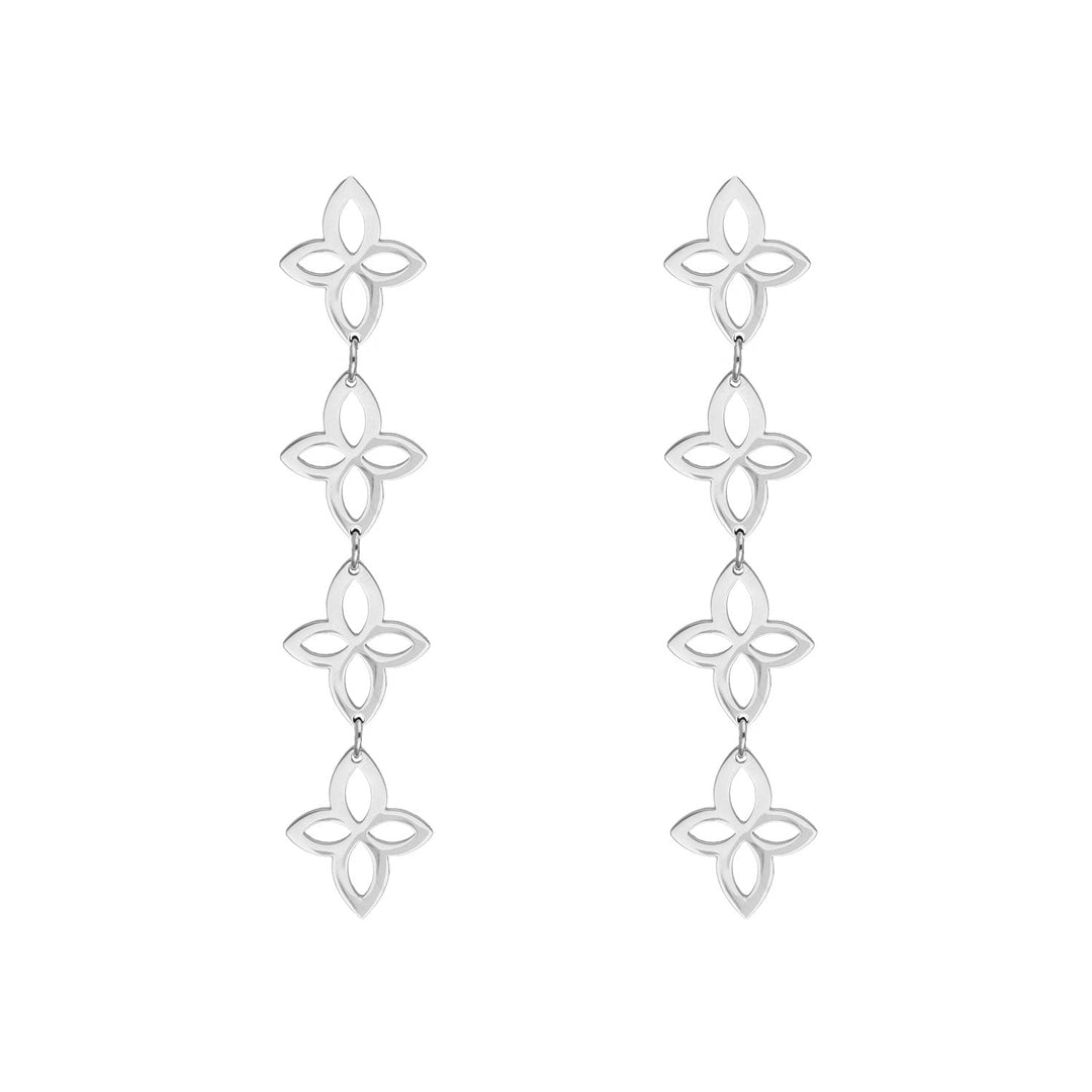 Retro Bloemhanger Oorbellen