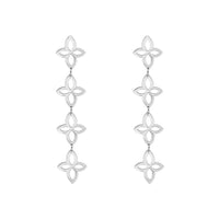 Retro Bloemhanger Oorbellen