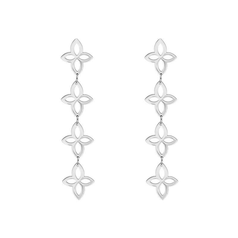 Retro Bloemhanger Oorbellen