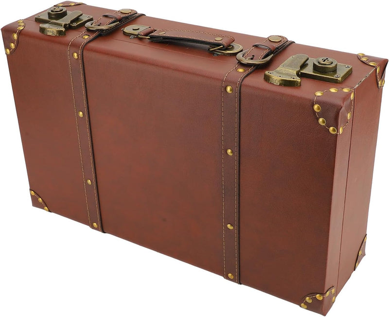 Vintage Leren Handbagagekoffer met Legering Slot - Heritage Bruin