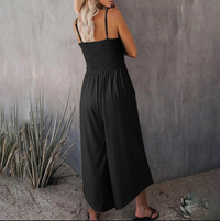 Sommerlicher Damen-Jumpsuit mit Spaghettiträgern im Vintage-Stil - RetroLuft