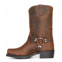 Stilvolle Leder-Herren-Cowboystiefel - Darius