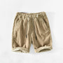Sommerliche Herren-Baumwollshorts mit Kordelzug – Leon
