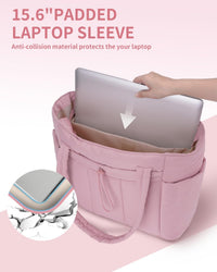 Gepolsterte Puffer-Schultertasche mit Becherhalter & Laptop-Hülle für Reisen und Arbeit