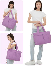 Gepolsterte Puffer-Schultertasche mit Becherhalter & Laptop-Hülle für Reisen und Arbeit