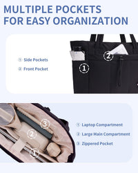 Gepolsterte Puffer-Schultertasche mit Becherhalter & Laptop-Hülle für Reisen und Arbeit