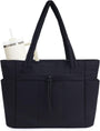 Gepolsterte Puffer-Schultertasche mit Becherhalter & Laptop-Hülle für Reisen und Arbeit