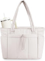 Gepolsterte Puffer-Schultertasche mit Becherhalter & Laptop-Hülle für Reisen und Arbeit