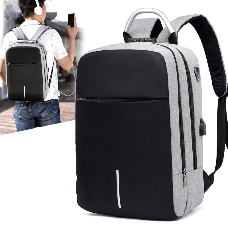 Wasserdichter Diebstahlschutz-Rucksack mit USB-Ladeanschluss – SafeCarry