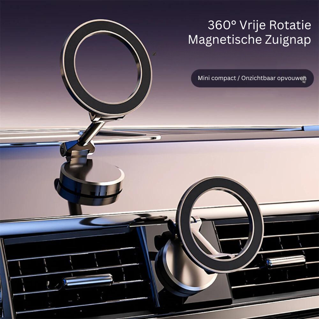 Magnetische Telefoonhouder met Metalen Basis – GripMount (1+1 GRATIS)