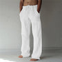 Weite Herren-Leinenhose mit weitem Schnitt für den Sommer - Elias