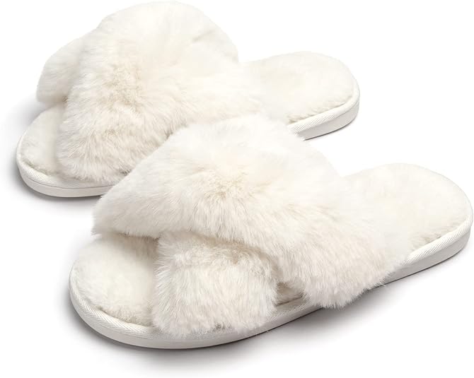 Megan Crossband Slippers | Warm & Stylish