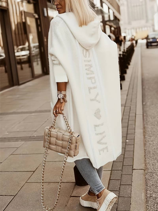 Paige langer Kapuzenmantel | Weich & warm