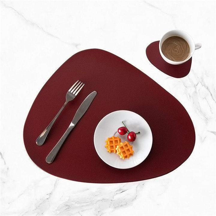 Wasserfeste Leder-Tischsets Set - Tablevo