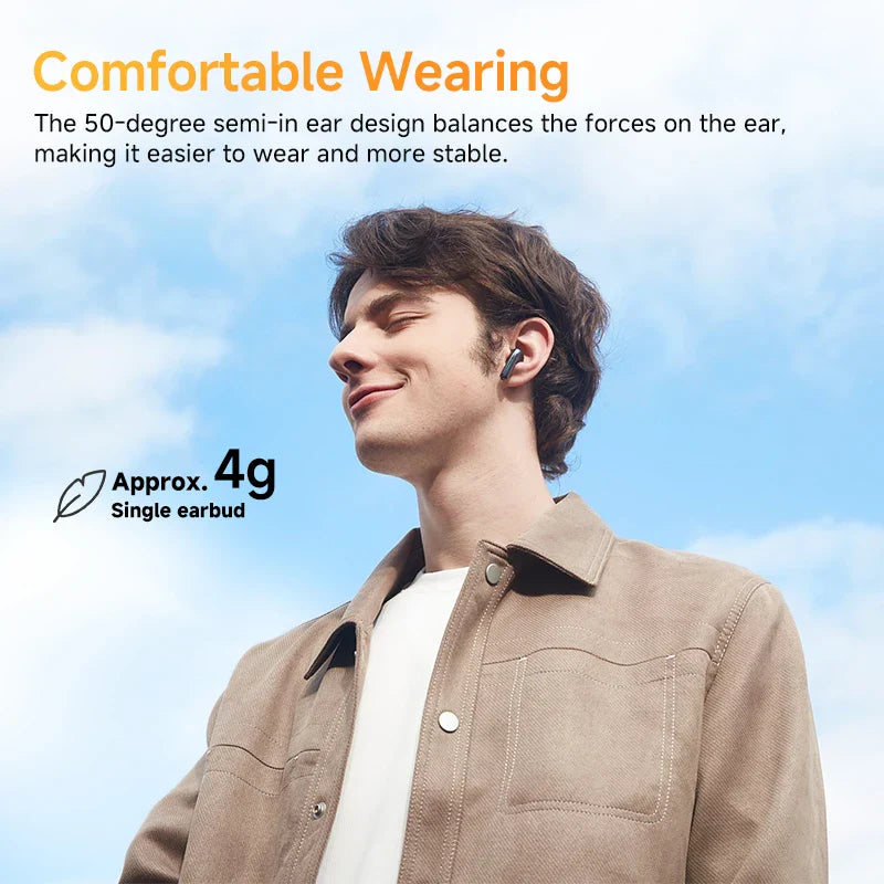 Wireless ANC Earbuds with Adaptive Audio, LDAC & 28h Playback Time-White-State of Style