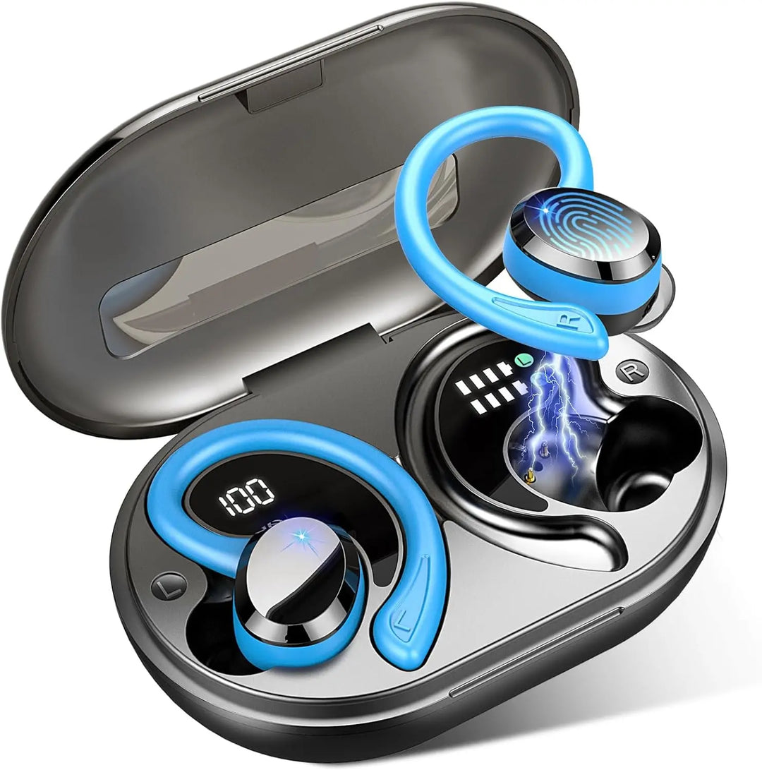 Wireless Earbuds with Clear Sound & Long Battery Life – SecureFit (Buy 1, Get 1 FREE)-Blue-State of Style