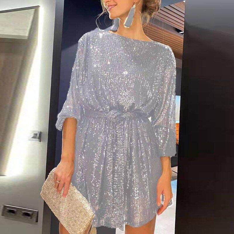 Fließendes Festkleid mit lockerem Schnitt - Clara