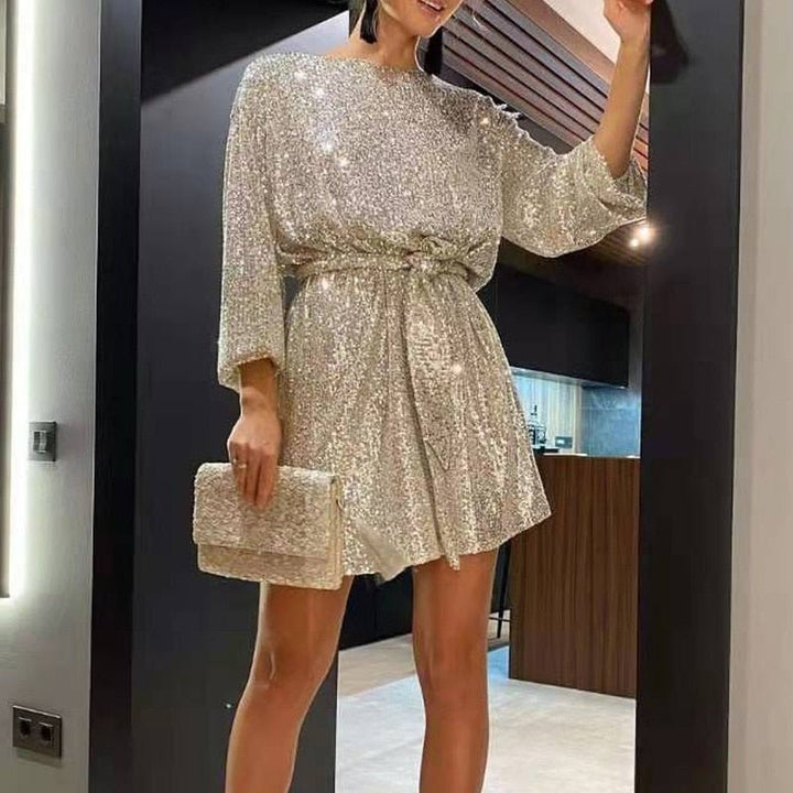 Fließendes Festkleid mit lockerem Schnitt - Clara