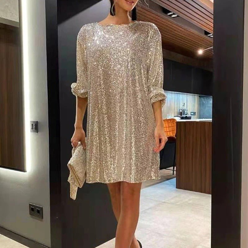 Fließendes Festkleid mit lockerem Schnitt - Clara