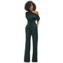Einfarbiger Bodycon Damen Jumpsuit - Sofia