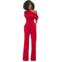 Einfarbiger Bodycon Damen Jumpsuit - Sofia