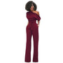 Einfarbiger Bodycon Damen Jumpsuit - Sofia