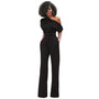 Einfarbiger Bodycon Damen Jumpsuit - Sofia