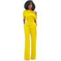 Einfarbiger Bodycon Damen Jumpsuit - Sofia