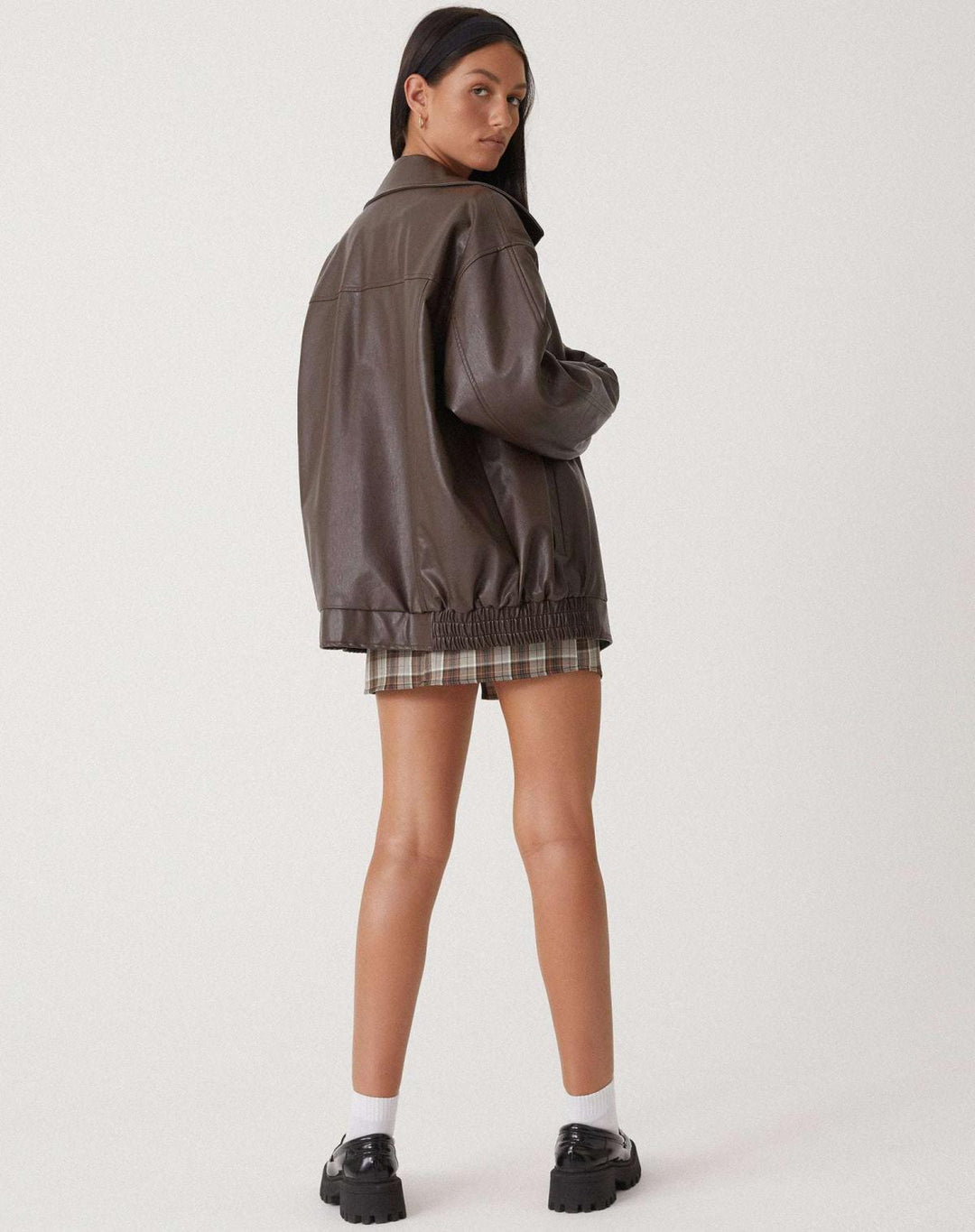 Oversized Los Leren Damesjasje – Yara
