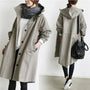 Women's Hooded Longline Waterproof Trench Coat Oversized Fit 2