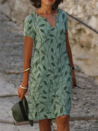Bezauberndes Kleid mit magischem Design in Smaragdgrün - GreenAura