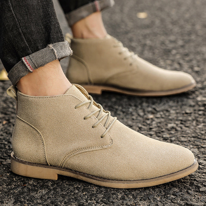 Stilvolle Herren-Schnürschuhe aus PU-Suede - Luca