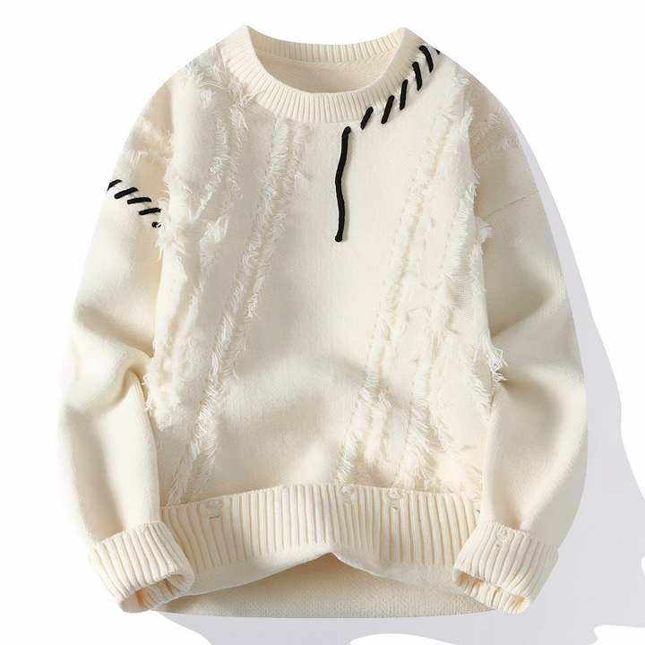 Patchwork-Herrenpullover - Jasper