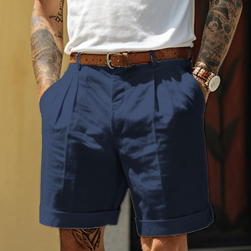 Stylish Linen-Cotton Men's Shorts – Milan