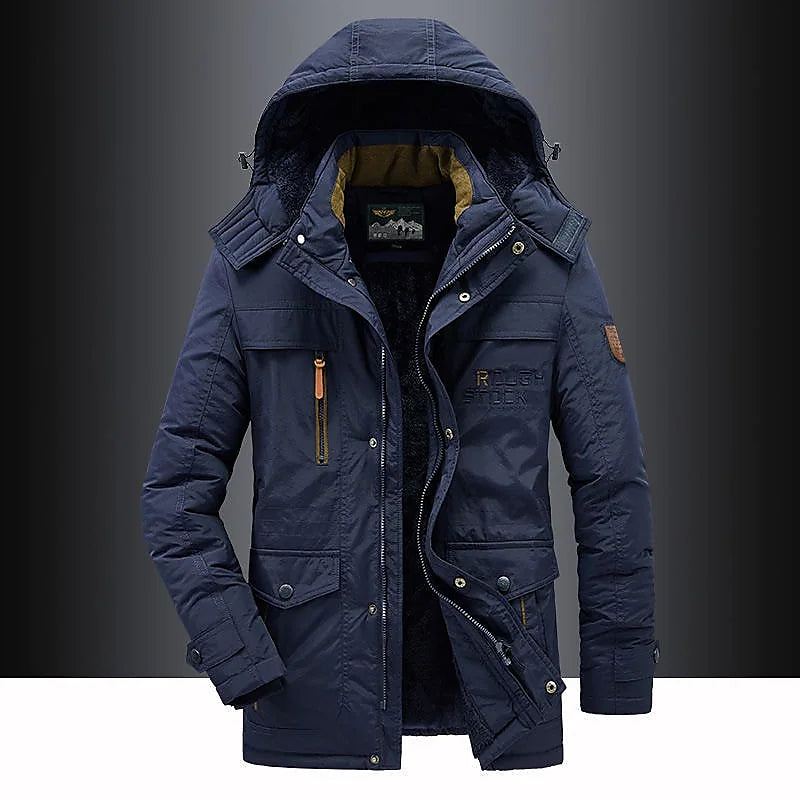 Herrenparka mit Fleece-Futter – Leventis