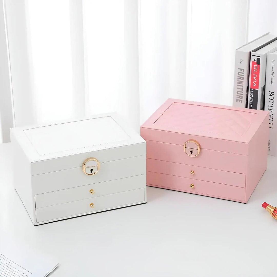 Luxuriöse mehrschichtige Schmuckbox - EleganceBox
