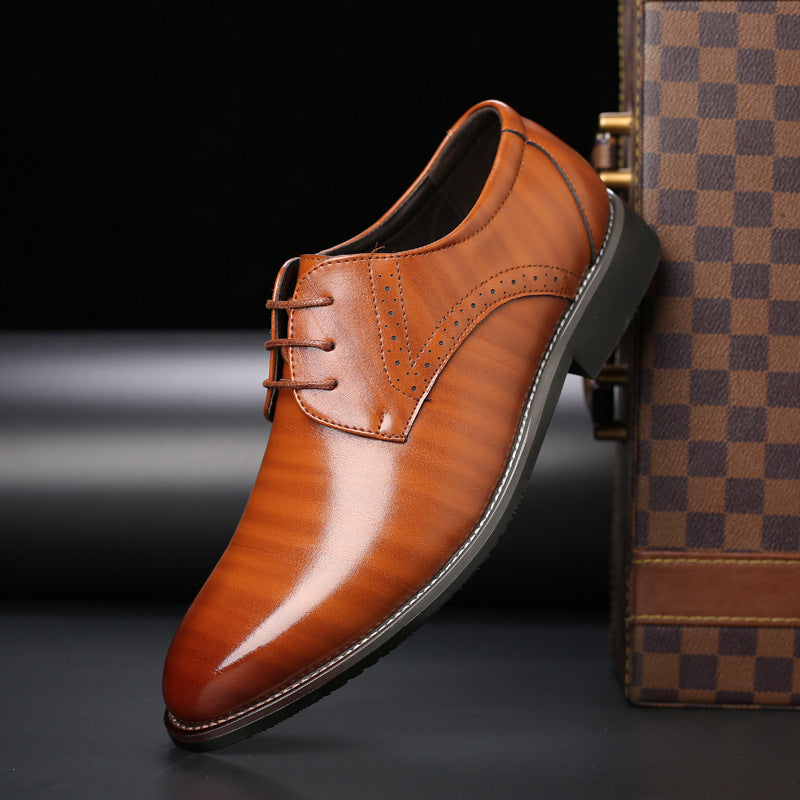 Stilvolle Herrenschnürschuhe mit Brogue-Details - Lennard