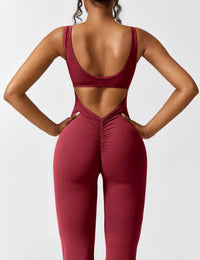 Rugvrije Jumpsuit met Uitlopende Broekspijpen - Liv