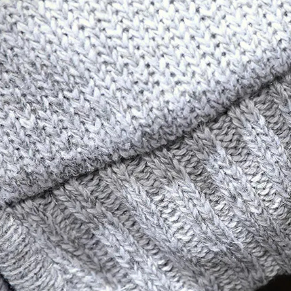 Klassische Gestrickte Kapuzenjacke für Herren - Milan