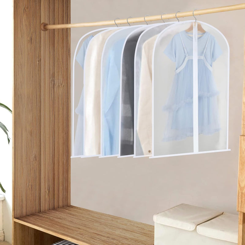 PEVA kledinghoezen set – 24 hangende kledinghoezen in 3 maten