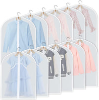 PEVA kledinghoezen set – 24 hangende kledinghoezen in 3 maten