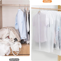 PEVA kledinghoezen set – 24 hangende kledinghoezen in 3 maten