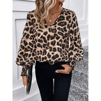 Modische Damenbluse mit Leopardenmuster – Seraphina