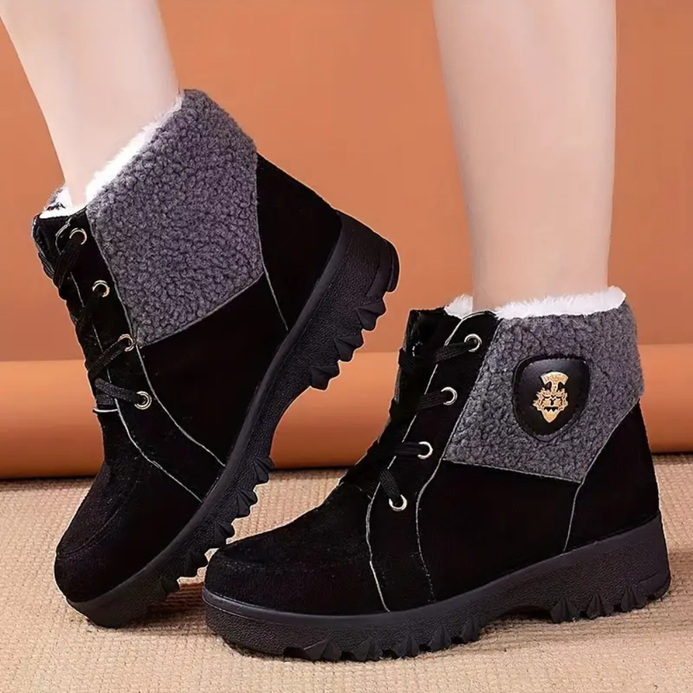 Warme gefütterte Winterstiefel für Damen - Sienna
