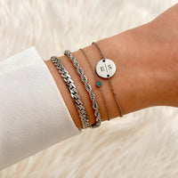 Ronde Edelsteen Geboortesteen Armband